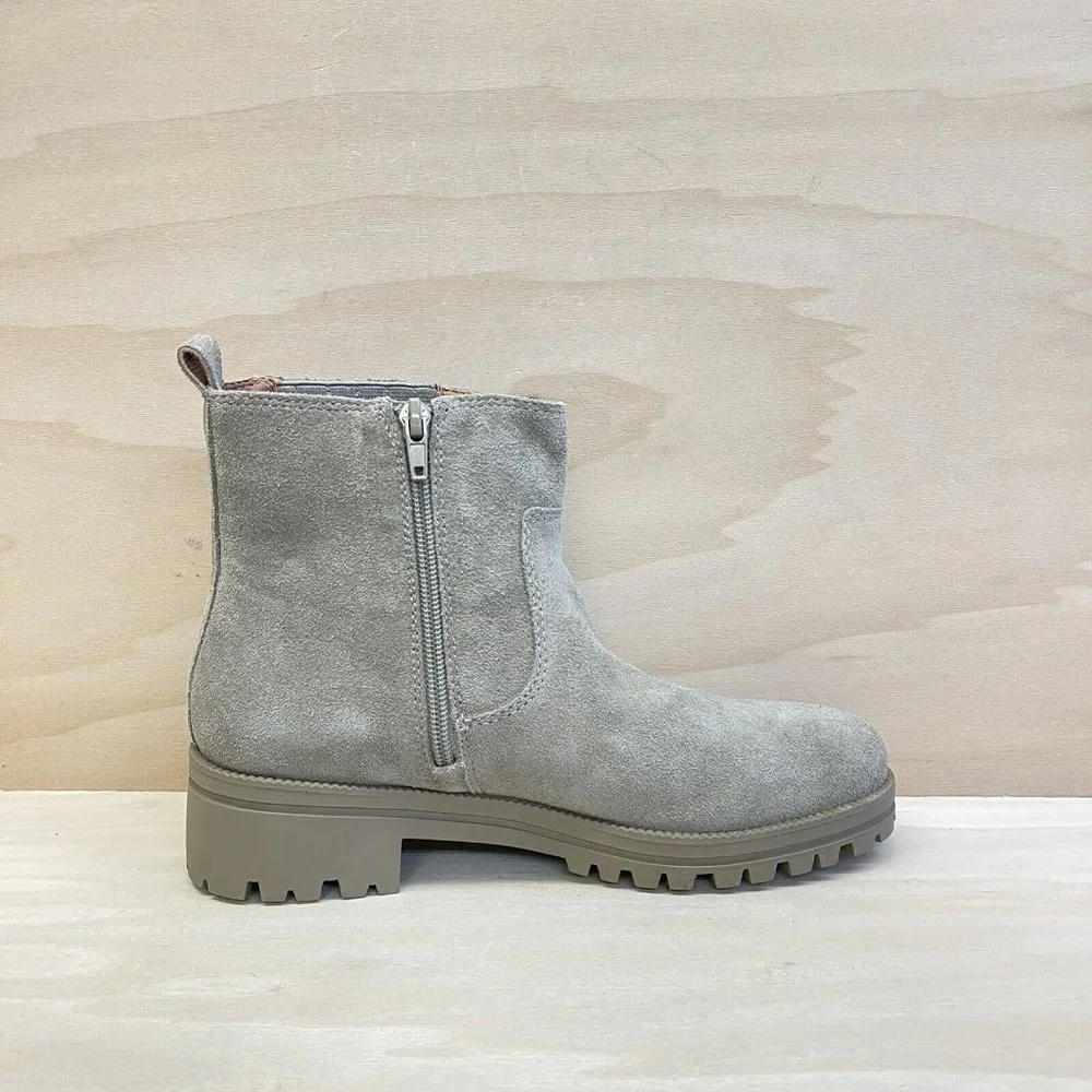 Lucky Brand Womens Suede Hazyl Pull On Ankle Boots Fossilized Size 6.5M NEW - Picture 6 of 7